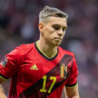 Leandro trossard pensif en diables rouges