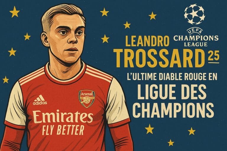 dessin représentant trossard avec comme légende Léandro Trossard