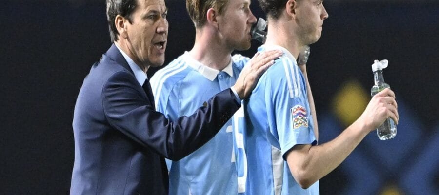 Rudi Garcia avec Kevin de bruyne en match