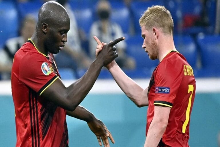 romelu Lukaku et kevin de bruyne unis